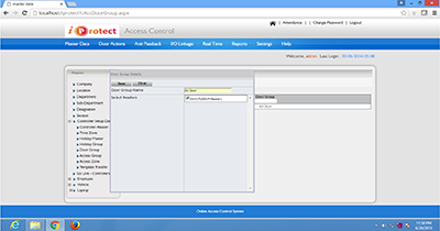 iProtect Controller Setup  Masters Update Door Group